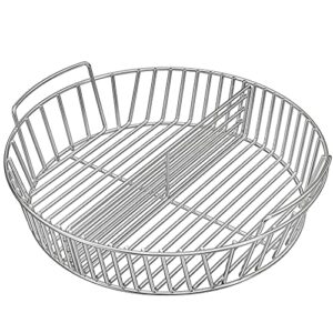 only fire Stainless Steel Charcoal Ash Basket Charcoal Briquet Holder BBQ Accessories for Weber 22" Kettle Grills