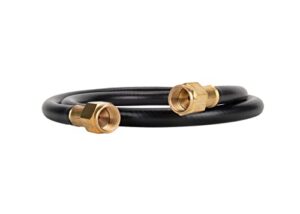 camco 59913 3′ propane hose assembly – 3/8″ female flare x 3/8″ female flare , black
