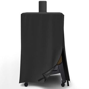 shinestar upgraded vertical pellet smoker cover for pit boss 4/5-series, pbv4ps1, pbv5pw1, pbv4ps2, durable & waterproof, special zipper design, black