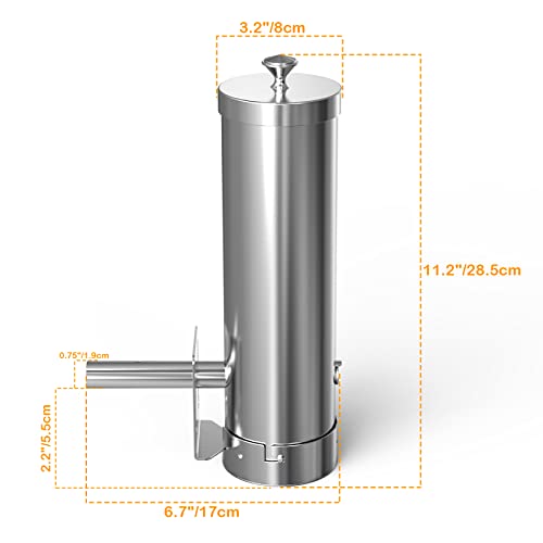 Stainless Steel Cold Smoke Generator, Portable Electric BBQ Smoker for smoking, food and meat smoker, Barbecue Tools for Hot and Cold Smoking