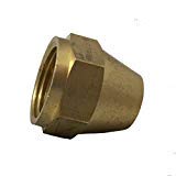 3/8″ fuel line or gas application female connector [m41fs0600] fitting hex nut flare connection 45° tube size 3/8″ [41f 06] propane line 100% brass
