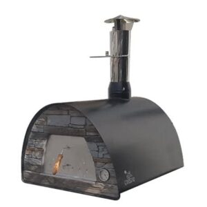 authentic pizza ovens – maximus black wood fire oven