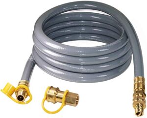 dozyant 15 foot 3/4inch id natural gas hose with quick connect/disconnect fittings for generator, construction heaters and more ng/propane appliance
