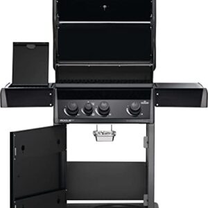Napoleon Rogue XT 425 BBQ Grill, Black, Propane Gas - RXT425SIBPK-1 With Three Burners, Infrared Sear Station Side Burner, Barbecue Gas Cart, Folding Side shelves, Instant Failsafe Ignition