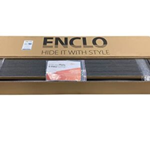 Enclo Privacy Screens 3.5ft H x 3.5ft W EC18002 Woodtek Vinyl Lincoln Outdoor Privacy Fence Panel Screen No-Dig Kit, Charcoal (2-Pack)