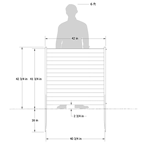 Enclo Privacy Screens 3.5ft H x 3.5ft W EC18002 Woodtek Vinyl Lincoln Outdoor Privacy Fence Panel Screen No-Dig Kit, Charcoal (2-Pack)