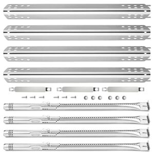 grill replacement parts for charbroil performance 475 4 burner 463347017 463361017 463673017 463342119 463376018p2 g470-0004-w1, stainless steel heat plate tend shield, grill burner, crossover tubes