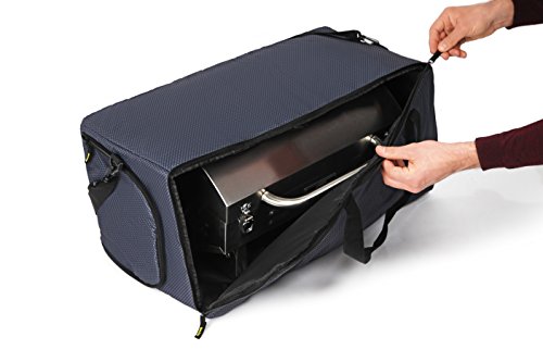 Grill Carry Bag for Masterbuilt - Storage Case Cover for Masterbuilt MB20030819 & Smoke Hollow 205 Tabletop Gas BBQ - Pockets for Propane & Accessories - Heavy Duty, Padded & Weatherproof