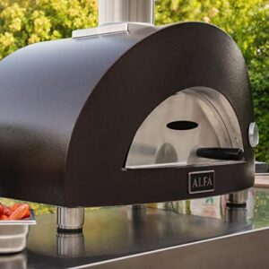 Alfa One Copper Natural Gas Countertop Outdoor Pizza Oven