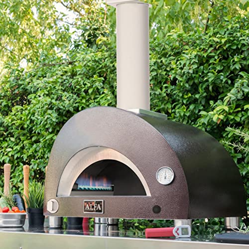 Alfa One Copper Natural Gas Countertop Outdoor Pizza Oven