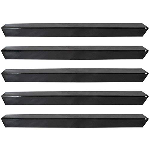 onlyfire Gas Grill Replacement Porcelain Steel Flavorizer Bars Heat Plate for Weber Models Grills Set of 5, 21 1/2''x1 3/4''