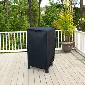 SunPatio 40 Inch Electric Smoker Cover, Heavy Duty Waterproof Vertical Smoker Propane Grill Cover, Compatible for Masterbuilt, Smoke Hollow, Pit Boss Square BBQ Smoker and More, 23" W x 17" D x 39" H