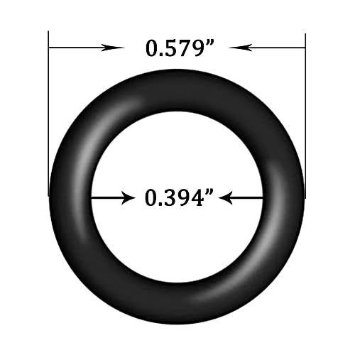 Joywayus Propane Natural Gasket O-Ring for Propane Tank Cylinder POL Adapter Fitting 0.579"OD (10PCS)