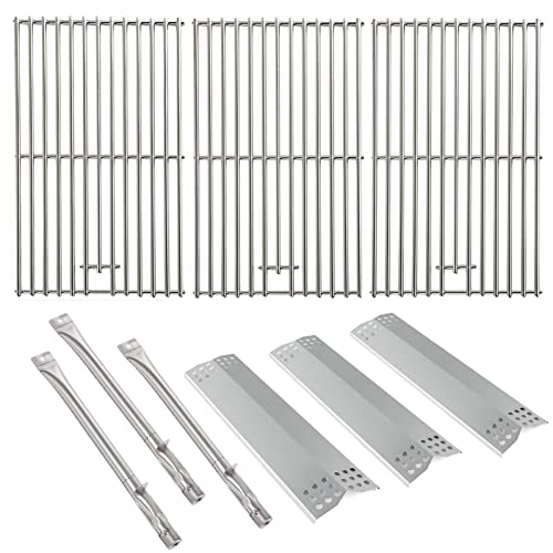 BBQration Replacement Kit for Kitchen Aid 720-0787D 730-0787D 720-0953 730-0953 720-0953L, 7MM Solid Stainless Steel Cooking Grates, Burner and Heat Plates Replacement Parts for Kitchen Aid Gas Grill