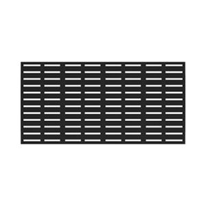 3’x6′ boardwalk decorative screen panel, black