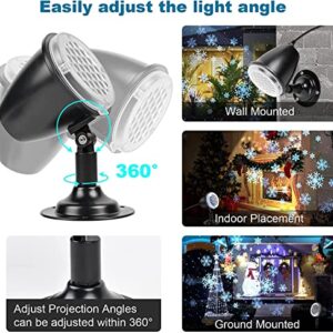 Snowfall LED Light Projector,Christmas Snow Light,Snowfall Projection Light with Snowstorm Effect for Christmas,Holiday,Halloween,Party,Garden,Wedding,Indoor Outdoor Decorations