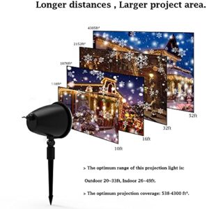 Snowfall LED Light Projector,Christmas Snow Light,Snowfall Projection Light with Snowstorm Effect for Christmas,Holiday,Halloween,Party,Garden,Wedding,Indoor Outdoor Decorations