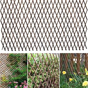 86 york expandable willow lattice fence panel for climbing plants vine ivy rose cucumbers clematis (4)