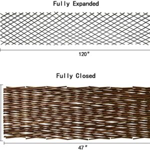 86 York Expandable Willow Lattice Fence Panel for Climbing Plants Vine Ivy Rose Cucumbers Clematis (4)