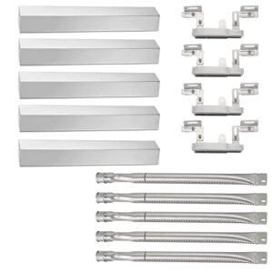 grill replacement parts for brinkmann 5 burner 810-1750-s, 810-1751-s, 810-3551-0 gas grill models, stainless steel grill burner, heat plates, crossover tube