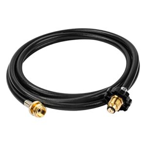 F273704 5Ft Propane Heater Adapter Hose Assembly, Compatible With Mr. Heater, Big Buddy Heater To Series, Coleman Camp Stove Series, Fit Indoor/Outdoor Propanetank- (Lp Cylinder Pol Connection)