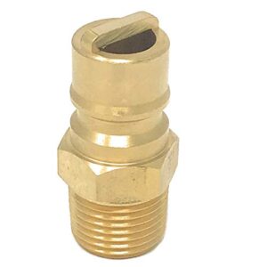 1/2 “ quick connect/disconnect insert plug x 1/2 inch male npt [3308] natural gas propane fitting connector solid brass coupler