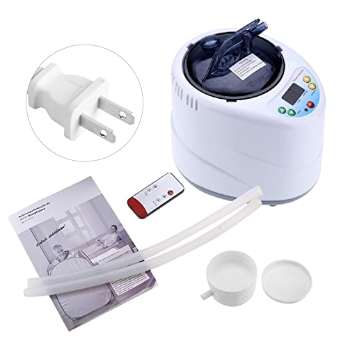 Ejoyous 2L Sauna Steamer Portable Sauna Steam Generator Home Spa Fumigation Machine Stainless Steel Therapy Steamer Pot with Remote Control for Body Relaxation(110V)