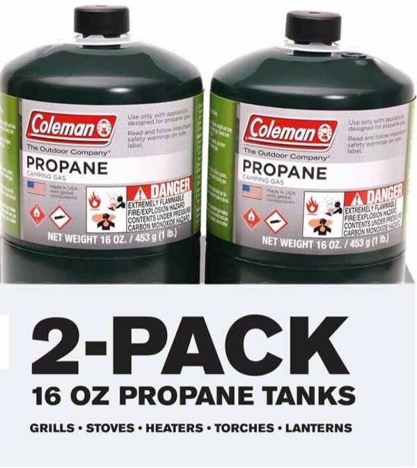 Propane Tank 2 Pack with Golden Lion Bonus: 2 Cleaning Towels Green 16oz