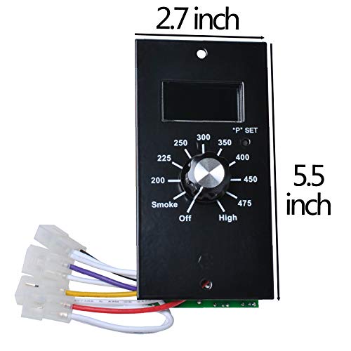 Digital Thermostat Control Board Compatible with Pit Boss Wood Pellet Grills PB700 340 440 820#70120 BBQ Smoker Replacement Parts Control Panel Temperature Controller Sensor Probe Kit