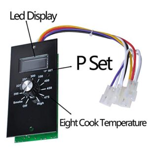 Digital Thermostat Control Board Compatible with Pit Boss Wood Pellet Grills PB700 340 440 820#70120 BBQ Smoker Replacement Parts Control Panel Temperature Controller Sensor Probe Kit