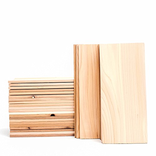 Wood Fire Grilling Co. Bulk 30 Pack Cedar Grill Planks - 5x11 for Salmon, Chicken, Fruits & Veggies