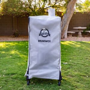 Pit Boss 49" Heavy Duty Polyester with PVC Backing Smoker Cover, Size 49.01 L x 26.38 W x 26.38 H Inches