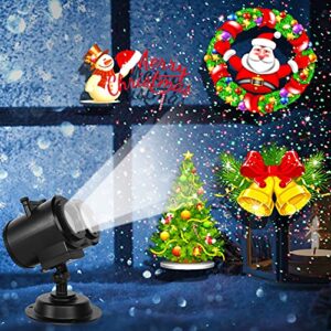 Christmas Lights,InPoTo 12 Patterns Christmas Projector Lights with Red and Green dot , Waterproof Decoration Lights for Celebration Halloween,Christmas,New Year ,Birthday and Party Use