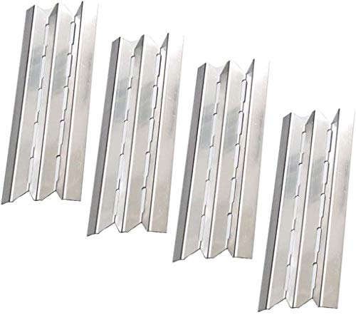 Votenli S9602A(4-Pack) S1108A(4-Pack) 15 7/8" Stainless Steel Heat Plate and Burner Replacement for Broil King 9625-84, 9625-87, 9635-84, 9635-87, Baron 320, Baron 340, Baron 420, Baron 440,