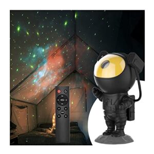 astronaut star galaxy projector light – 2023 new pleshy spacebuddy projector with timer and remote, star projector night lights, bedroom and ceiling projector, kids room decor aesthetic (black gold)