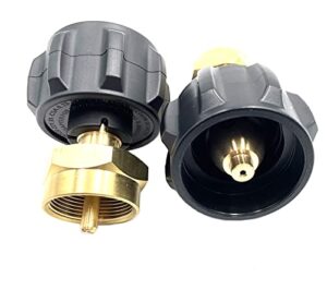 2pcs lp gas 1lb cylinder tank coupler,regulator valve propane refill adapter universal for type 1/qcc1 propane cylinder and 1lb throwaway disposable cylinder propane bottle connector