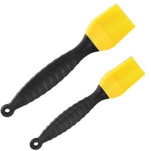 home-x – silicone basting brushes (set of 2), food grade silicone design is perfect for applying marinades and basting pastries, barbecue, roasts, or wherever your culinary adventures take you