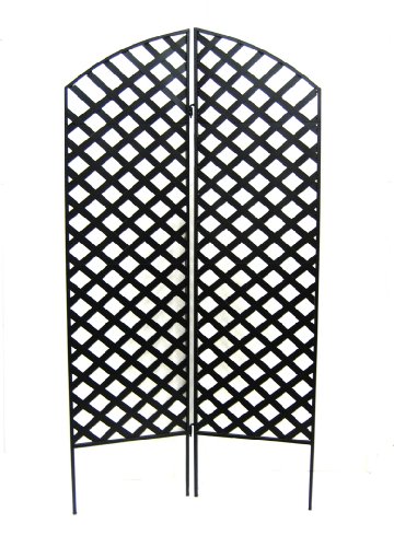 Two Piece Interlocking Lattice Work Garden Screen