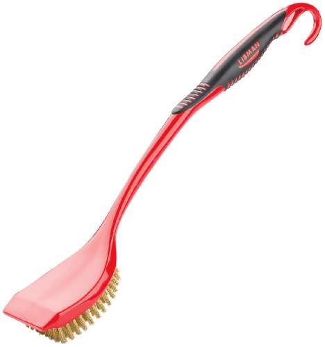 Libman 568 Long Handle BBQ Brush with Built-In Scraper