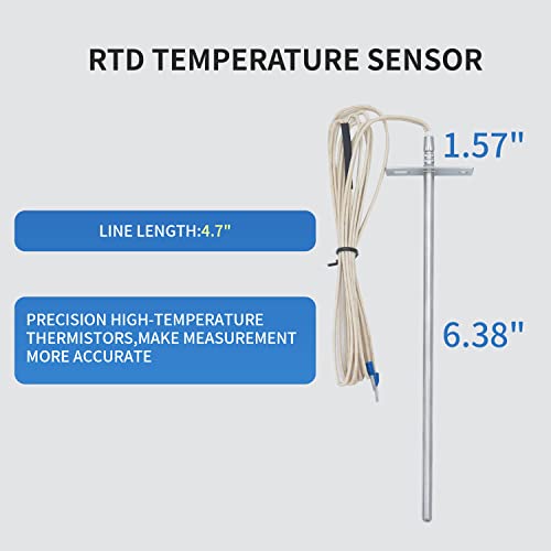 MAHUIBIN Replacement for Traeger Digital Pro Controller, Compatible with Traeger Wood Pellet Grills, with Waterproof Meat Temperure Probe 2pc and 7" RTD Temperature Sensor…