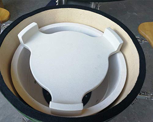 BBQ Future Heat Deflector, Plate Setter, Smoking Stone, Pizza Stone for 18" Large Big Green Egg Grill, 18" Kamado Grill, Chargriller 18" Akorn Kamado