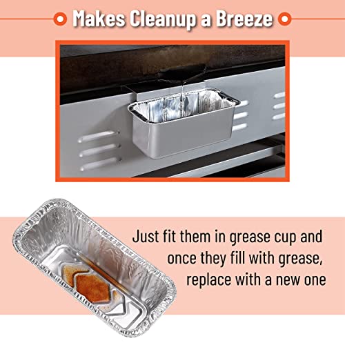 UNCO- Blackstone Grease Cup Liners, 8” X 3” X 3.7”, 20pcs, Blackstone Drip Pan Liners, Blackstone Griddle Grease Cup Liners, Blackstone Rear Grease Griddle, Grease Cup Liners, Blackstone Grease Cup