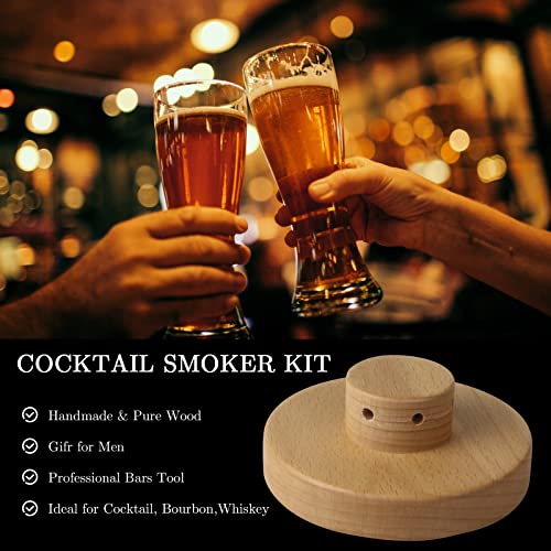 Greenmaker Cocktail Smoker Kit, Old Fashioned Bourbon Drink Smoker with 4 Flavors Wood Chips, Gift for Whiskey Smoker Lover,Men Dad Husband