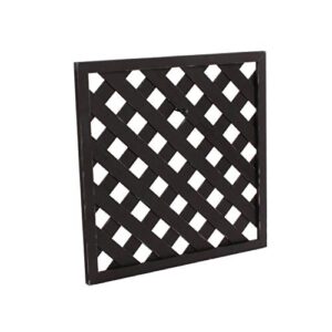 the round top collection – black lattice display board – wood & (metal peg)