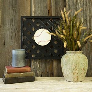 The Round Top Collection - Black Lattice Display Board - Wood & (Metal Peg)