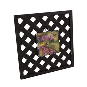 The Round Top Collection - Black Lattice Display Board - Wood & (Metal Peg)