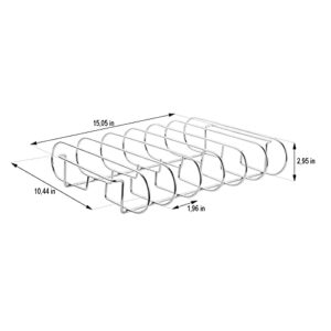 Chicken Leg Rack for Grill with Dip Tray and Large Rib Rack for Smoking Bundle - High Grade Stainless Steel - Easy to Use and Clean