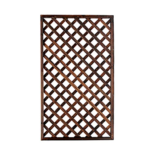 QBZS-YJ Wooden Garden Fence Fence Garden Trellis Privacy Square Lattice Solid Wood Garden Screen Trellis Outdoor Products