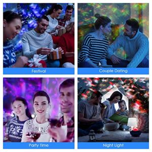 Galaxy Projector for Kids, LED Star Projector Star Lights with Remote Control, Night Light Compatible with Alexa&Google Bluetooth Speaker, Nebula Projector with Ocean Wave, Christmas Gift for Kids