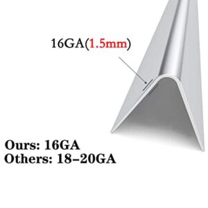 Votenli S753F(5-Pack) 22 1/2" Stainless Steel 7536 7537 16GA Flavorizer Bars for Weber Genesis Silver B and C, Spirit 700 Weber 900 (22 1/2 X 2 1/4")